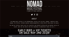 Desktop Screenshot of nomadmusicfestival.com